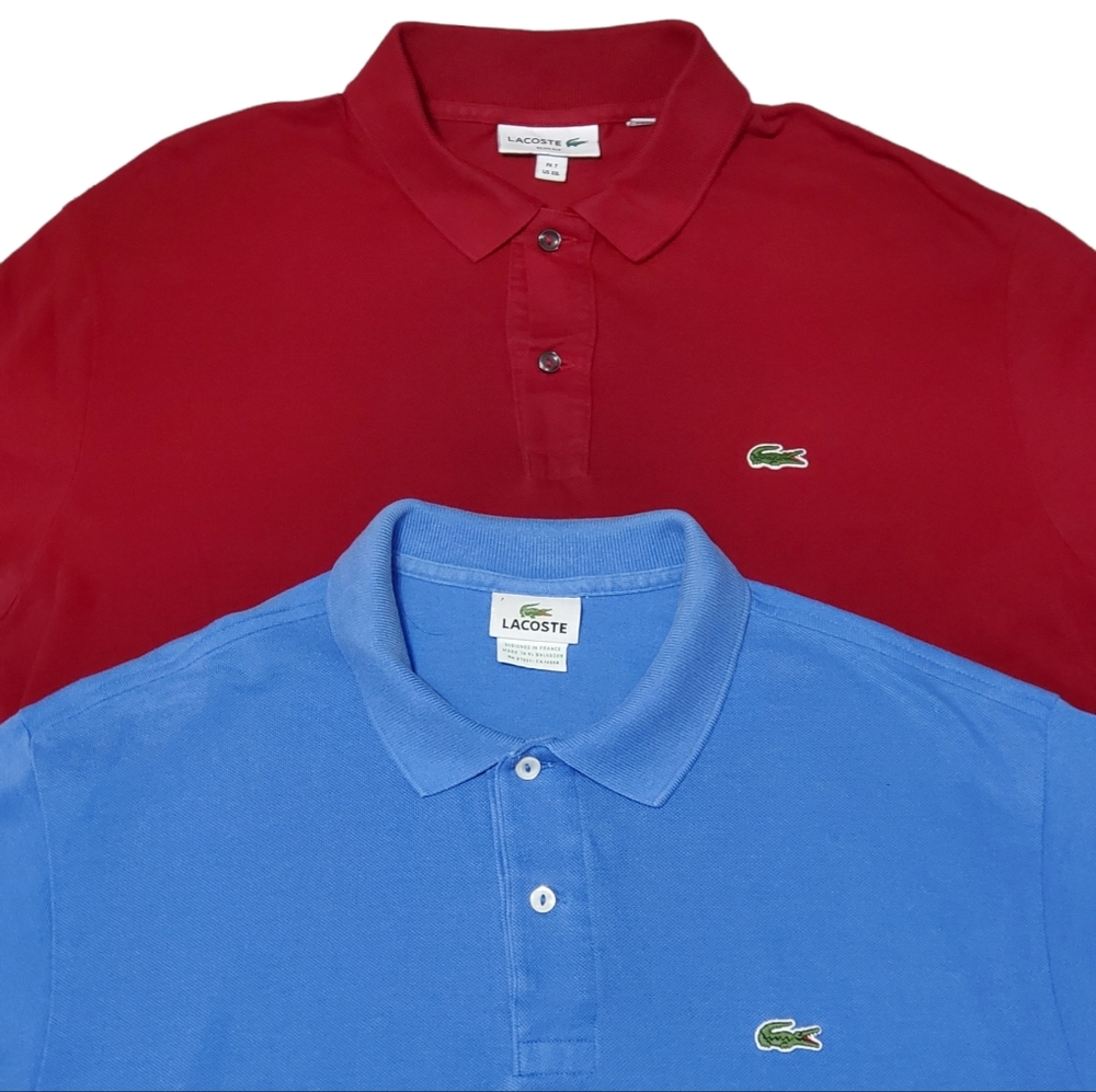 Lot of 2 Lacoste Polo Shirts Men's Size XXL